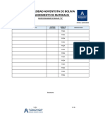 Nota de Solicitud - Modelo