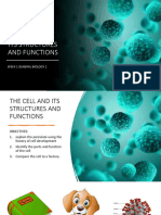 Week1 - The Cell and Its Structures and Functions