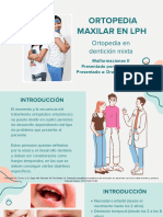 Ortopedia LPH en Dentición Mixta