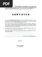 Certificado Prima Rosa