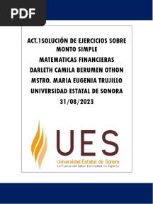 A3-Solución de Ejercicios Sobre Monto Simple