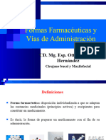 Formas Farmaceuticas y Vias de Administracion