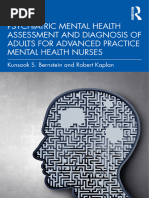 Psychiatric Mental Health Assessment and Diagnosis of Adults For Advanced Practice Mental Health Nurses