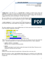 Verb Part III Linking Verbs