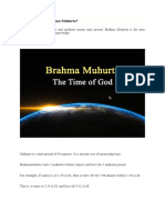 How To Calculate Brahma Muhurta