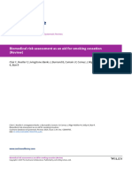 Biomedical Risk Assessment As An Aid For Smoking Cessation