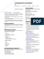 Santosh Yeshwanth Resume001