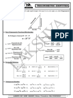 TRIGNOMETRY Formulas