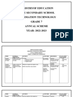 IT Annual Scheme Grade 7-11 2022-2023