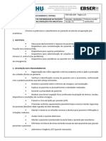 POP - UBC.009 Assistência de Enfermagem Ao Paciente Na Sala de Recuperação Pós-Anestésica