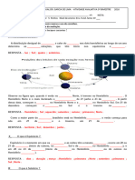 Atividade Aval. Sobre As Regularidades Da Natureza.