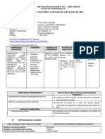 Sesion de Aprendizaje de Religiòn Parabola de Los Talentos.