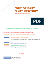 History of East Asia in 20th Century-1