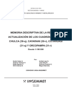 Memoria Chulca 30-q Cayarani 30-r Cotahuasi 31-q Orcopampa 31-r