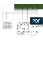 Planilha Dimensionamento de Galerias