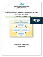 Habraaca Diyaarinta Warbixinta Waxqabadka SM 2015