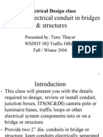 Electrical Design Class: Installing Electrical Conduit in Bridges & Structures