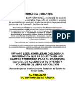 Modelo de Estatutos para Fundaciones Sociales Sin Fines de Lucro 1