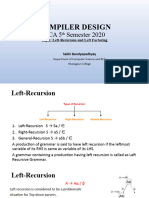 Compiler Design Left Recursion and Left Factoring