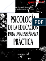 GONZÁLEZ-PÉREZ, J. & CRIADO DEL POZO, M. J. - Psicología de La Educación para Una Enseñanza Práctica (Por Ganz1912)