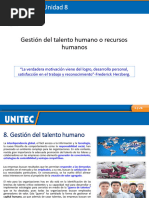 Unidad 8 Gestión Del Taleno Humano o Recursos Humanos