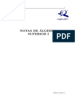 Notas Dealgebra Superior I A Lgebra Supe