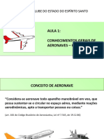 Aula 1: Conhecimentos Gerais de Aeronaves - Cga: Aeroclube Do Estado Do Espírito Santo