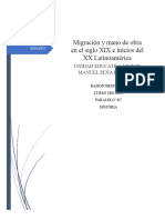 Migración y Mano de Obra en El Siglo Xix