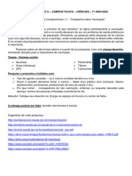 Atividade Complementar 11 Campanha Sobre Vacinação