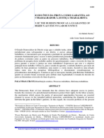 Juvencio, DISTRIBUIÇÃO DO ÔNUS DA PROVA COMO GARANTIA AO ACESSO DO TRABALHADOR À JUSTIÇA TRABALHIST