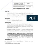 Programa de Medicina Preventiva y Del Trabajo.