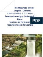 AULA 1 Fontes de Energia, Destacando Tipos, Fontes e As Formas de Transformação