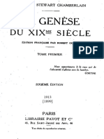 HS Chamberlain Genèse 19e Siècle Tome 1