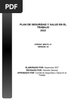 SEG - PL.01 - Plan de Seguridad y Salud en El Trabajo - 2022