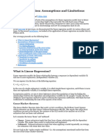 Linear Regression Assumptions and Limitations