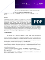 Os Desafios Enfrentados Por Professores Durante A Pandemia Da Covid-19 Um Relato de Experiencia