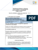 Guia de Actividades y Rúbrica de Evaluación - Fase 2 - Organización