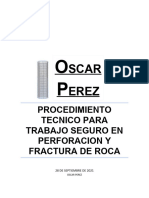 Procedimiento Tecnico para Trabajo Seguro en Perforacion y Fractura de Roca