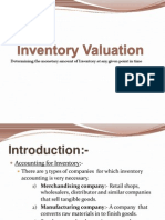 Determining The Monetary Amount of Inventory at Any Given Point in Time