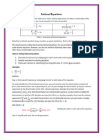 Rational Equations