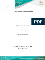 Grupo 1063 Unidad 3 - Fase 5 - Propuesta de Investigación E-Interacción Comunitaria