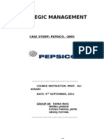 Strategic Management: Case Study: Pepsico. - 2005