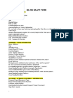 Ds-160 Draft Application Form