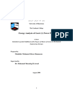 Exergy Analysis of Garri (1) Power Plant