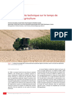 Effet Du Progrès Technique Sur Le Temps de Travail Dans L'agriculture