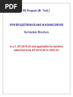 M-Tech - Electrical - PEMD-Structure - Syllabus - August 2019