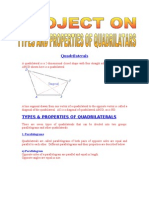 Types Properties of Quadrilaterals