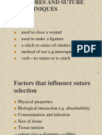 Sutures and Suture Techniques