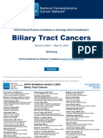 Biliary Tract Cancers: NCCN Clinical Practice Guidelines in Oncology (NCCN Guidelines)