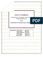 Safty Symbols: Assignment of Chemical Reaction Engineering Lab